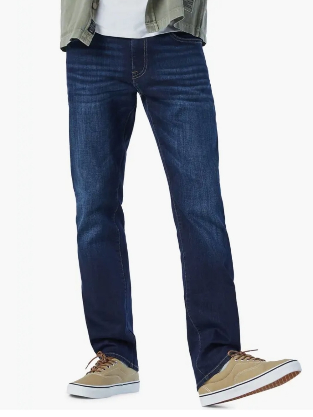 MAVI Zach Straight Leg Jeans Dark Blue Nashville Wash Size 33x34
